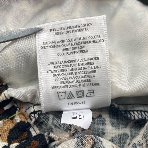 EXPRESS X Rocky Barnes High-waist Leopard Print Paper Bag Shorts - Picture 11 of 15